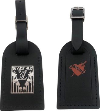 Louis Vuitton Black Beverly Hills/Dagger Heart Stamped Luggage Tag