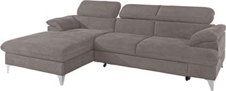 Cotta Ecksofa »Caluso L-Form« mit Kopfteilverstellung, wahlweise mit Bettfunktion & Bettkasten