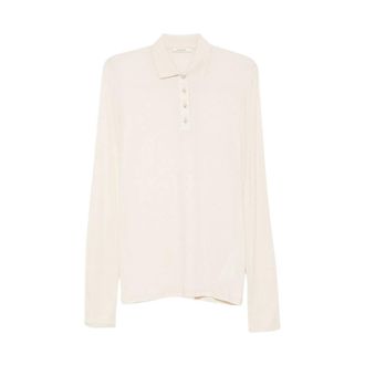 Entire studios Entire Studios - Lange Mouwen Polo - Heren - Tops - Beige - Maat: M Wol