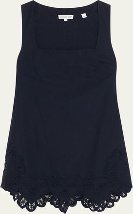 Veronica Beard Shanice Lace Cotton Mini Dress