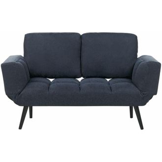 Beliani Beliani - Divano letto con rivestimento blu scuro Brekke