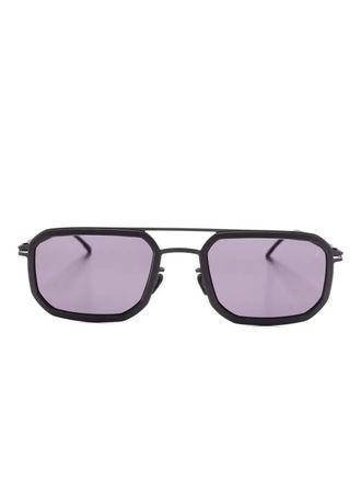 Mykita geometric-frame sunglasses - unisex - Metal/Acetate - 54 - Black