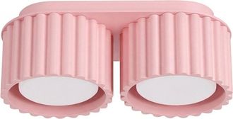 Sollux Lighting Plafone rosa aluminio alt. 8 cm