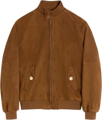 Valentino Garavani Giacca in pelle scamosciata - Marrone