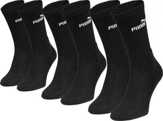 Puma Puma Crew 3 Pair Pack Socks - 39-42 (6-8) - Black