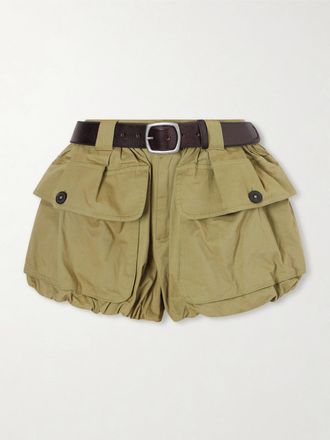 Sea New York Shorts In Twill Di Cotone Con Cintura Andrea - Verde