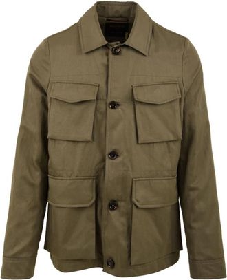 Moorer Mitia-SI6 Jacket - Heren - Zomerjassen - Groen - M - Katoen - Jassen