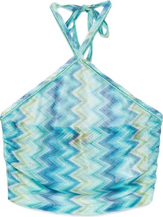 Missoni Top con motivo a zigzag - Blu