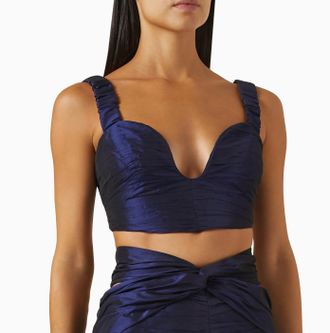 Sandra Mansour Harmonie Draped Corset Top Size M