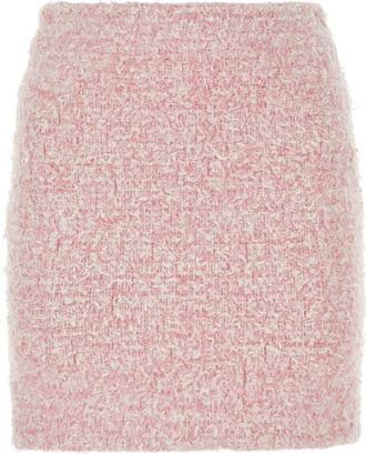 Balenciaga Pink Tweed Mini Skirt