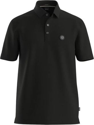 HUGO BOSS Black Cotton Polo
