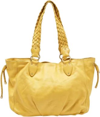 Michael Kors Tweedehands leren schoudertassen - Dames - Vintage Shopper - Geel - ONE Size - Vintage