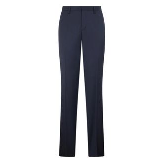 Moschino Pantaloni Eleganti Plissettati - - Trousers - Uomo - Blu - L