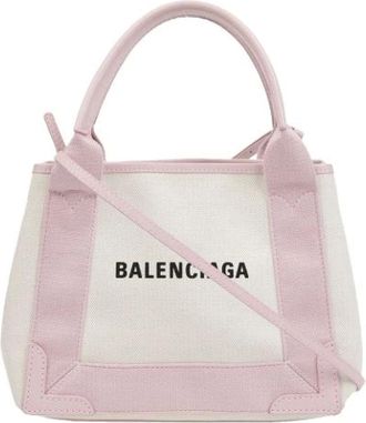 Balenciaga Pre-owned Tote Bags, female, Pink, Size: ONE SIZE Pre-owned Cabas XS Tote Shoulder Bag
