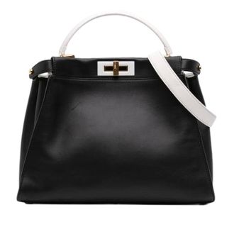 Fendi Pre-owned Peekaboo ISee U - Dames - Pre-owned - Zwart - Maat: ONE Size Leer