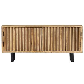 Berkfield Home TV Cabinet 90x30x40 cm Solid Mango Wood in Light Brown | Size: 90 x 30 x 40 cm