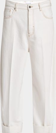 Givenchy Mens Relaxed Straight Fit Five-Pocket Pants