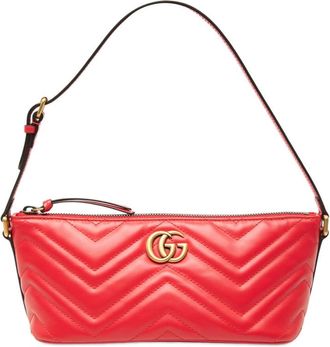 Gucci Pre-owned Gucci GG Marmont Matelasse Calfskin Shoulder Bag Ladies RYJ2T82MF66EWHHN