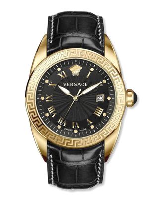 Versace V Sport II Leather Watch