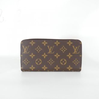 Louis Vuitton Marron Coated Canvas Long Wallet (Bi-Fold) (Pre-Owned)