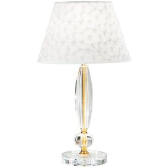 Fan Europe Fan Europe - Lampada da tavolo epoque in cristallo con finiture oro 56 cm