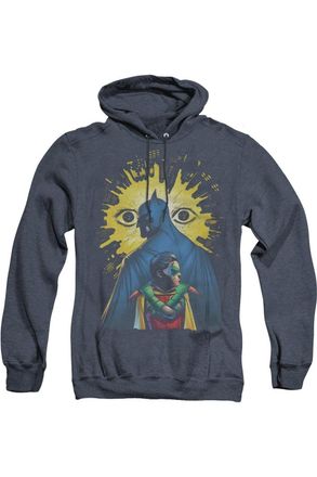 Gildan Batman Watchers Adult Heather Hoodie / Hooded Sweatshirt