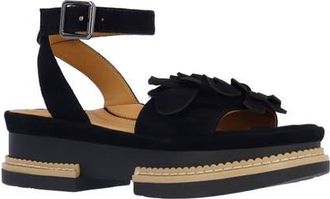 L'Amour Des Pieds Alaric Ankle Strap Platform Sandal in Black at Nordstrom, Size 7.5