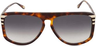 Chlo&eacute; Occhiali da sole geometrici - Marrone