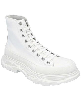 Alexander McQueen Alexander Mcqueen Mens Canvas Tread Slick Boot (Authentic Pre-Loved)