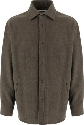 Darkpark wool shirt - Neutrals