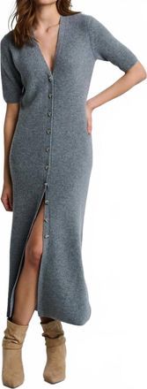 Lisa Todd Night Cap Dress In Fog