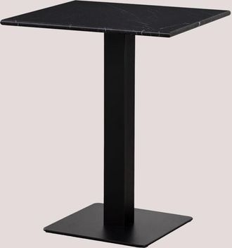 Sklum Sklum - Mesa De Bar Cuadrada En M&aacute;rmol Livanto