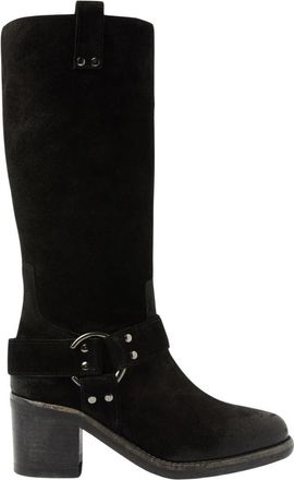 VIA VAI Flo Benson Hoge Laarzen - Dames - Cowboylaarzen - Zwart - 41 EU - Su&egrave;de - Schoenen