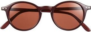 Izipizi Round Sunglasses in Old Leather at Nordstrom Rack