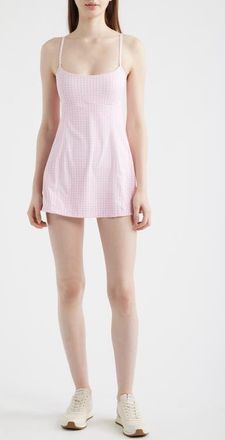 LoveShackFancy Vivianna Gingham Minidress in Tickled Pink at Nordstrom, Size Xx-Large