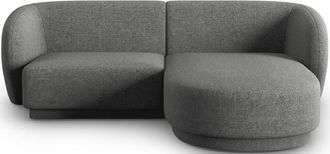 CXL by Christian Lacroix 3-Sitzer Designer Ecksofa Lionel - Chenille Dunkelgrau Melange