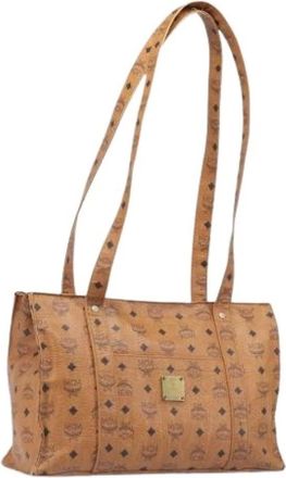 MCM Pre-owned Tote Bag - Dames - Vintage Shopper - Bruin - ONE Size - Leer - Vintage