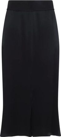 Maison Margiela Gonna midi in raso - - Skirts - Donna - Nero - S