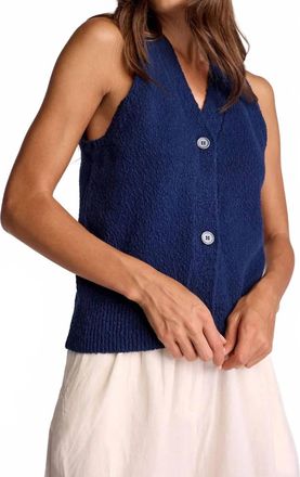 Sundays Zya Sweater Vest In Navy