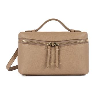 Lancaster Handbags, female, Beige, Size: ONE SIZE Sac boite Zipp&eacute; S Milano Tr&eacute;sor