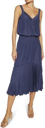 Ramy Brook Poppy Midi Dress in Spring Navy at Nordstrom Rack, Size X-Large
