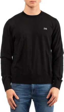 Dsquared2 Crewneck Sweater - Heren - Sweatshirts - Zwart - L - Katoen - Hoodies & sweatvesten