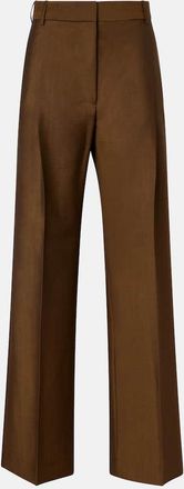 R&oacute;he R&oacute;he High-rise wool and mohair wide-leg pants