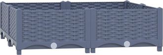 vidaXL Singer Elevado 80x80x23 Cm De Polipropileno