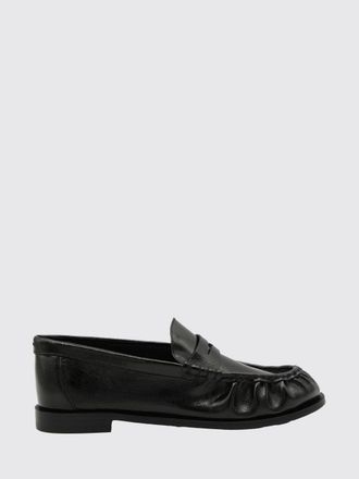 Rag & Bone Black Leather Loafers with Classic Penny Bar and Leather Sole