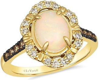 Le Vian 14K 1.12 Ct. Tw. Diamond & Opal Cocktail Ring
