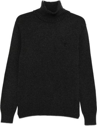 Ami Dark Grey Turtleneck Sweater
