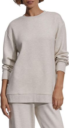 Varley Charter Oversize Sweatshirt in Ivory Marl at Nordstrom, Size X-Small