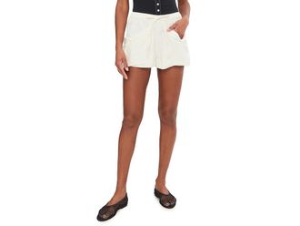 Free People Good Fortune Shorts Womens Shorts Sugar Swizzle : MD (Womens 8-10) 3, Cotton/Linen