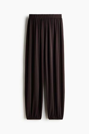 H&M Pull-on Balloon Trousers in Dark Brown at Nordstrom, Size X-Small